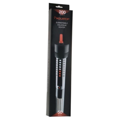 Aquatop Aquarium Submersible Glass Heater - 200 Watts - 12.5\