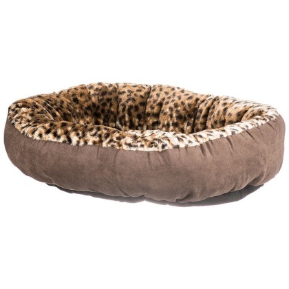 Aspen Pet Round Pet Bedding - Animal Print - 18