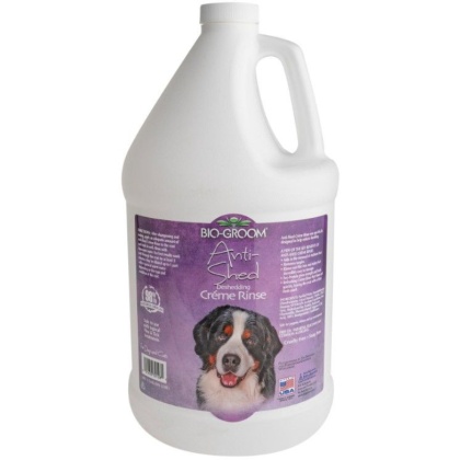 Bio Groom Anti-Shed Deshedding Creme Rinse Dog Conditioner - 1 gallon