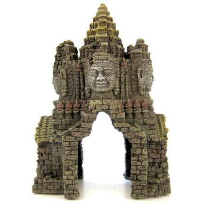 Blue Ribbon Angkor Wat Temple Gate Ornament - 6.75\