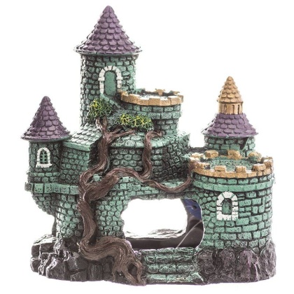 Blue Ribbon Exotic Environments Hobbit Castle Aquarium Ornament - 6.25