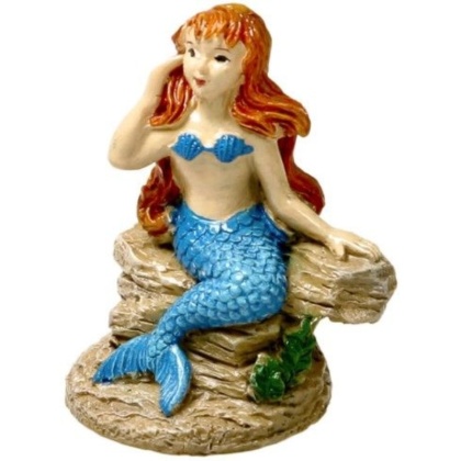 Blue Ribbon Exotic Environments Poised Mermaid Aquarium Ornament - 2\