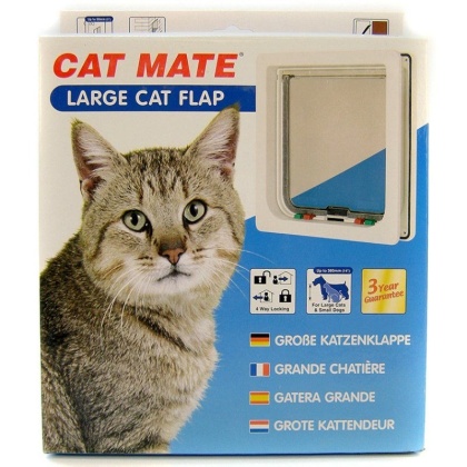 Cat Mate 4-Way Locking Self Lining Door-Large Cat Small Dog - 9.5\