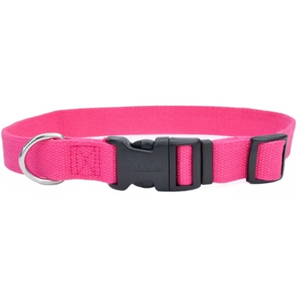 Coastal Pet New Earth Soy Adjustable Dog Collar Fuchsia - 12-18\