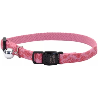 Coastal Pet New Earth Soy Printed Breakaway Cat Collar Rose Pattern - 8-12in.L x 3/8in.W