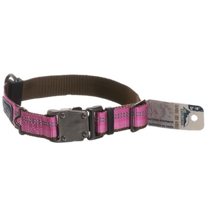 K9 Explorer Reflective Adjustable Dog Collar - Rosebud - 12\