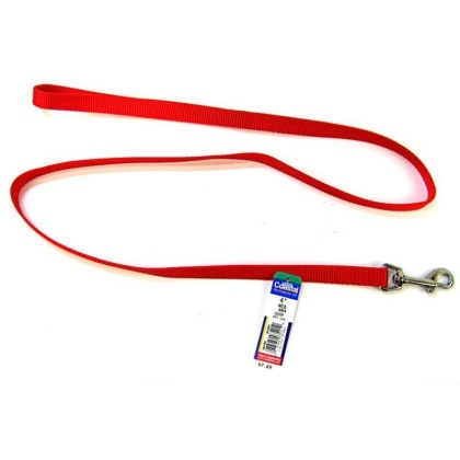 Coastal Pet Nylon Lead - Red - 4' Long x 5/8