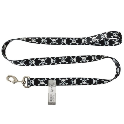 Pet Attire Styles Skulls Dog Leash - 4\' Long x 1\