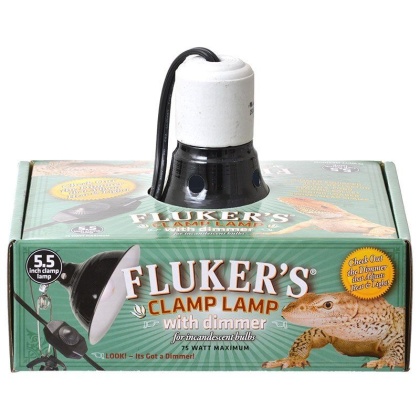 Flukers Clamp Lamp with Dimmer - 75 Watt (5.5