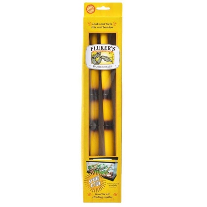 Flukers Spring Loaded Bamboo Bars - 2 Pack - (Extendable from 10.5