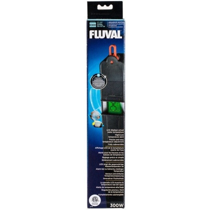 Fluval Vuetech Digital Aquarium Heater - E Series - E300 - 300 Watts - Up to 100 Gallons (14