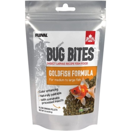 Fluval Bug Bites Goldfish Formula Pellets for Medium-Large Fish - 3.53 oz