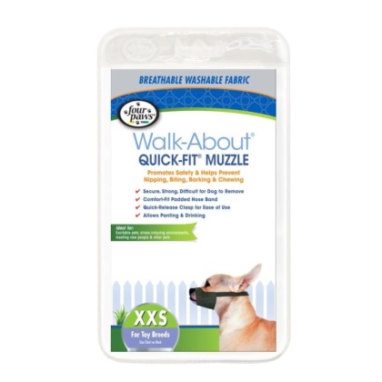 Four Paws Quick Fit Muzzle - Size 0 - Fits 4.5\