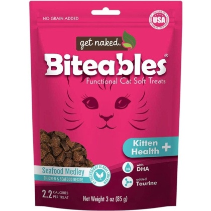 Get Naked Kitten Health Biteables Seafood Medley Flavor - 3 oz