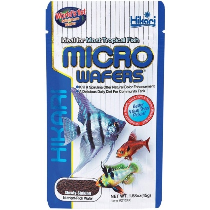 Hikari Micro Wafers for Small & Medium Size Tropical Fish - 1.58 oz