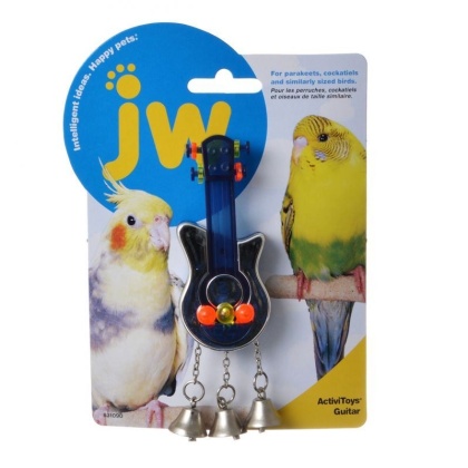 JW Insight Guitar - Bird Toy - Guitar Bird Toy - 4in. Long x 3in. Wide