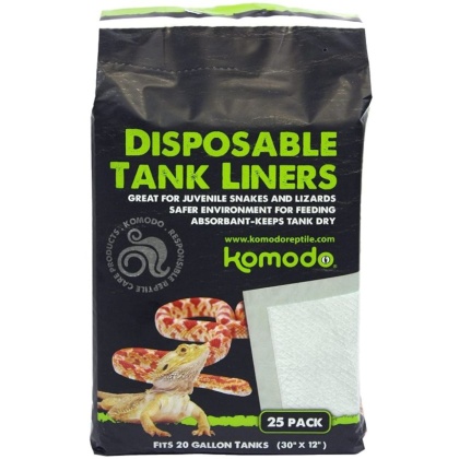 Komodo Repti-Pads Disposable Tank Liners 12 x 30 Inch - 25 count