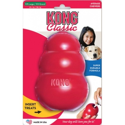 KONG Classic Dog Toy - Red - XX-Large - Dogs over 85 lbs (6\