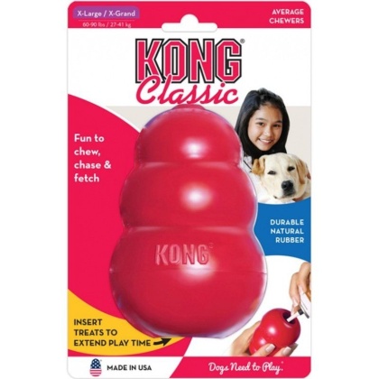 KONG Classic Dog Toy - Red - X-Large - Dogs 60-90 lbs (5\