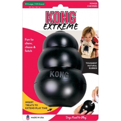 KONG Extreme KONG Dog Toy - Black - XX-Large - Dogs over 85 lbs (6