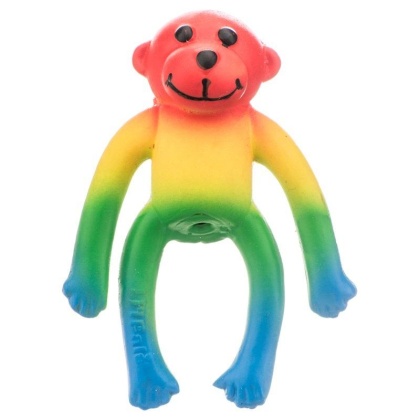 Lil Pals Latex Monkey Dog Toy - Assorted Colors - 4