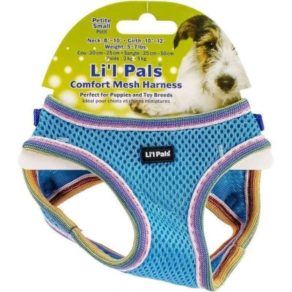 Li'l Pals Comfort Mesh Harness Blue Lagoon - Small (Neck: 8-10