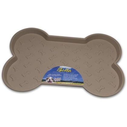 Loving Pets Bella Spill-Proof Dog Mat - Tan - Large (21.25\