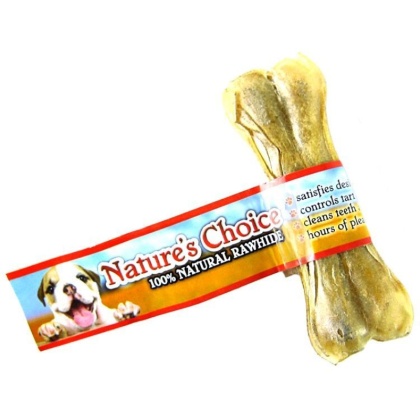 Loving Pets Nature's Choice 100% Natural Rawhide Pressed Bones - 4