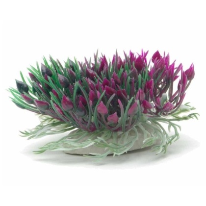 Marina Betta Purple Hearts Shrub Aquatic Plastic Plant - 1 count (3