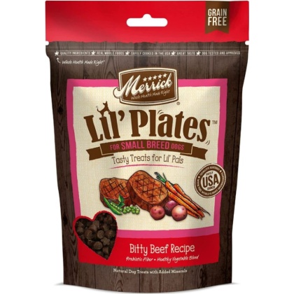 Merrick Lil\' Plates Small Breed Treats Bitty Beef Recipe - 5 oz