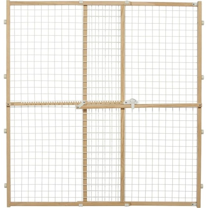 MidWest Wire Mesh Wood Presuure Mount Pet Safety Gate - 44