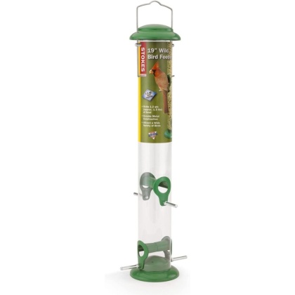 More Birds Wild Bird Seed Feeder 19in. tall - 1.5 lbs capacity