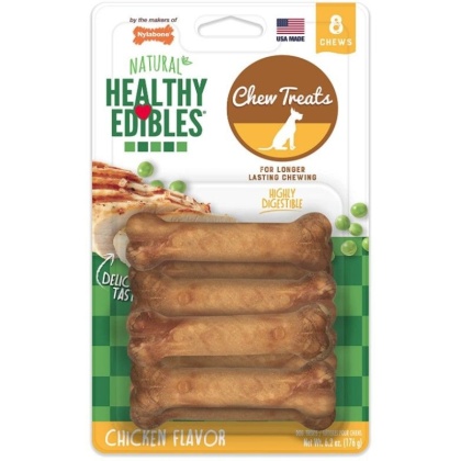 Nylabone Healthy Edibles Wholesome Dog Chews - Chicken Flavor - Petite - 3.75\