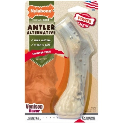 Nylabone Power Chew Antler Alternative Venison Flavor - Medium - 1 count