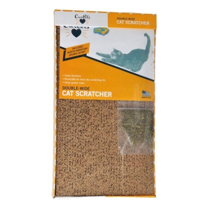 OurPets Cosmic Catnip Cosmic Double Wide Cardboard Scratching Post - 20in.L x 9.5in.W x 2in.H