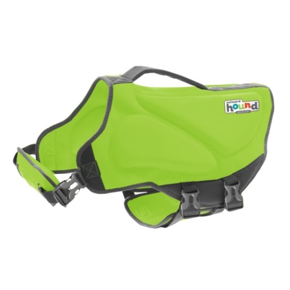 Outward Hound Dawson Swim Green Dog Life Jacket - Medium girth 21-27