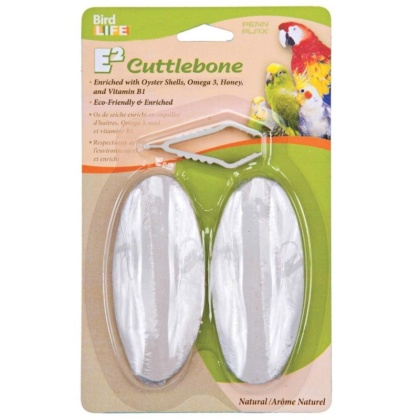 Penn Plax Bird Life E2 Natural Cuttlebone - 2 Count