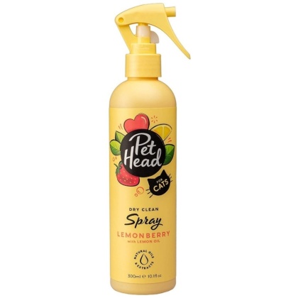 Pet Head Dry Clean Spray for Cats Lemonberry with Lemon Oil - 10.1 oz