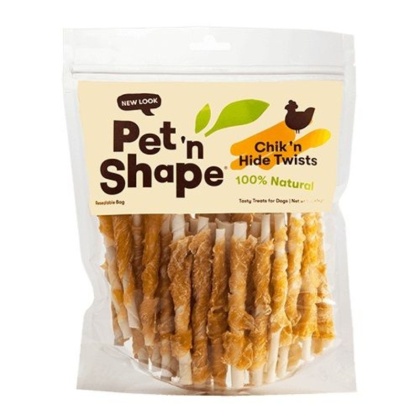 Pet \'n Shape 100% Natural Chicken Hide Twists - Regular - 50 Pack - (5\