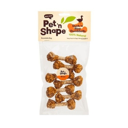 Pet \'n Shape Duck \'n Rice Dumbbells Dog Treats - 3 oz