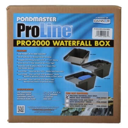 Pondmaster Pro Series Pond Biological Filter & Waterfall - Pro 2000 - (15