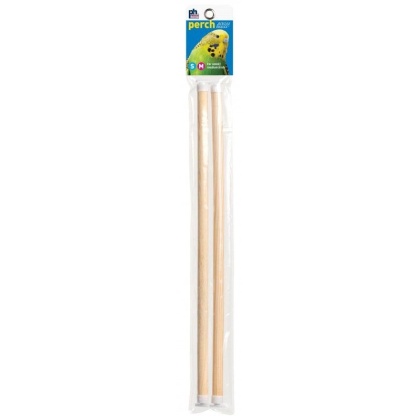 Prevue Birdie Basics Perch - Small/Medium Birds - 14in.L x 7/16in.W - 2 Pack