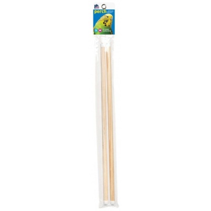 Prevue Birdie Basics Perch - Small/Medium Birds - 16in.L x 7/16in.W - 2 Pack