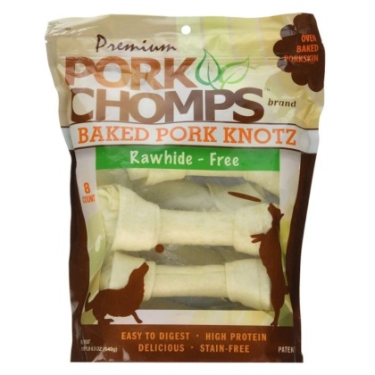 Pork Chomps Premium Pork Knotz - Baked - 8 Count - (7