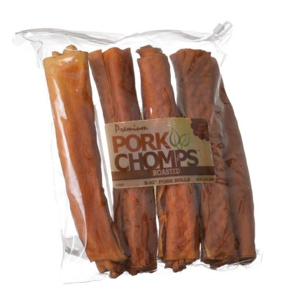 Premium Pork Chomps Roasted Porkhide Rolls - 5 Count - (8-10