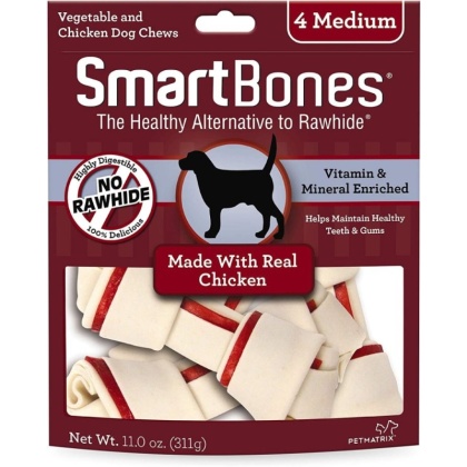 SmartBones Chicken & Vegetable Dog Chews - Medium - 5