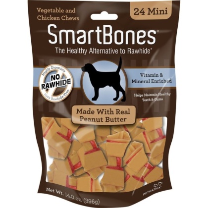 SmartBones Peanut Butter Dog Chews - Mini - 2