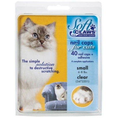 Soft Claws Nail Caps for Cats Clear - Small