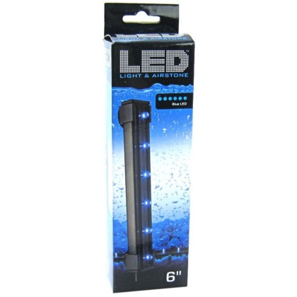 Via Aqua Blue LED Light & Airstone - 1.8 Watts - 6