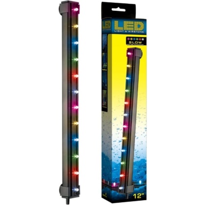 Via Aqua LED Light & Airstone Slow Color Changing - 2.7 Watts - 12